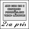 Yes - jag kom tv�a - kul!