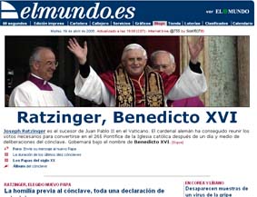 Ratzinger, den nye p�ven