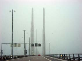 �resundsbron i dimma och rusk!