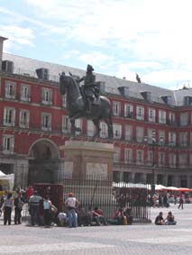 Felipe III p&aring; Plaza Mayor